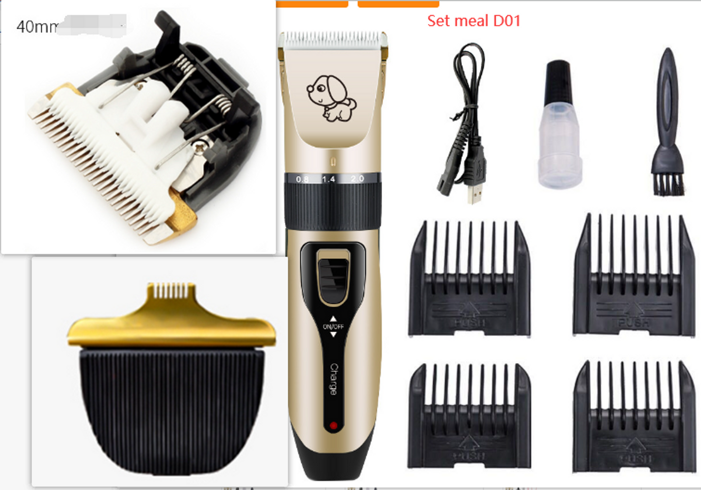 Dog Hair Clippers Trimmer Set