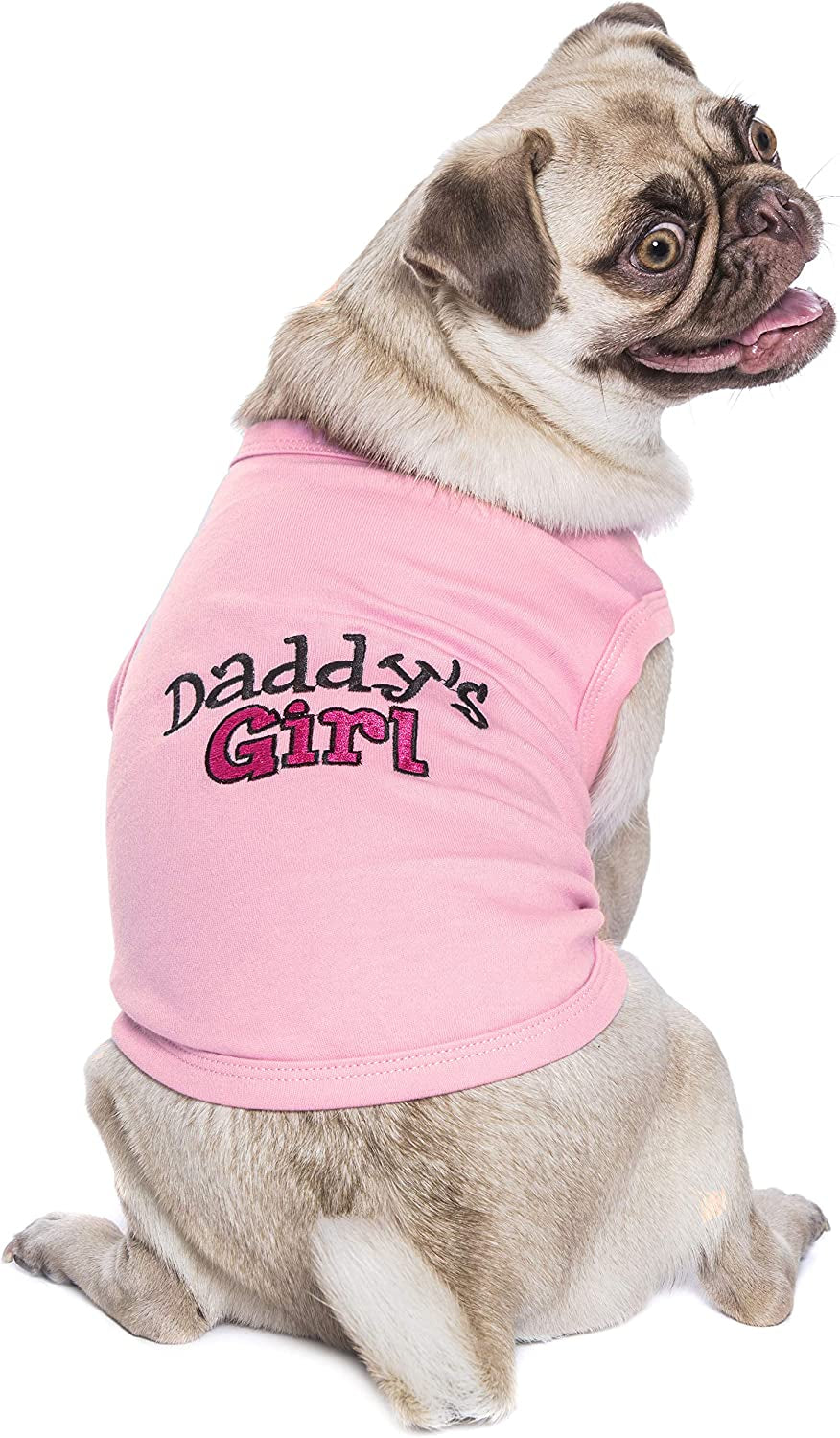 Dog Cat Clothes Tee Shirts Daddy'S Girl T-Shirt, XL