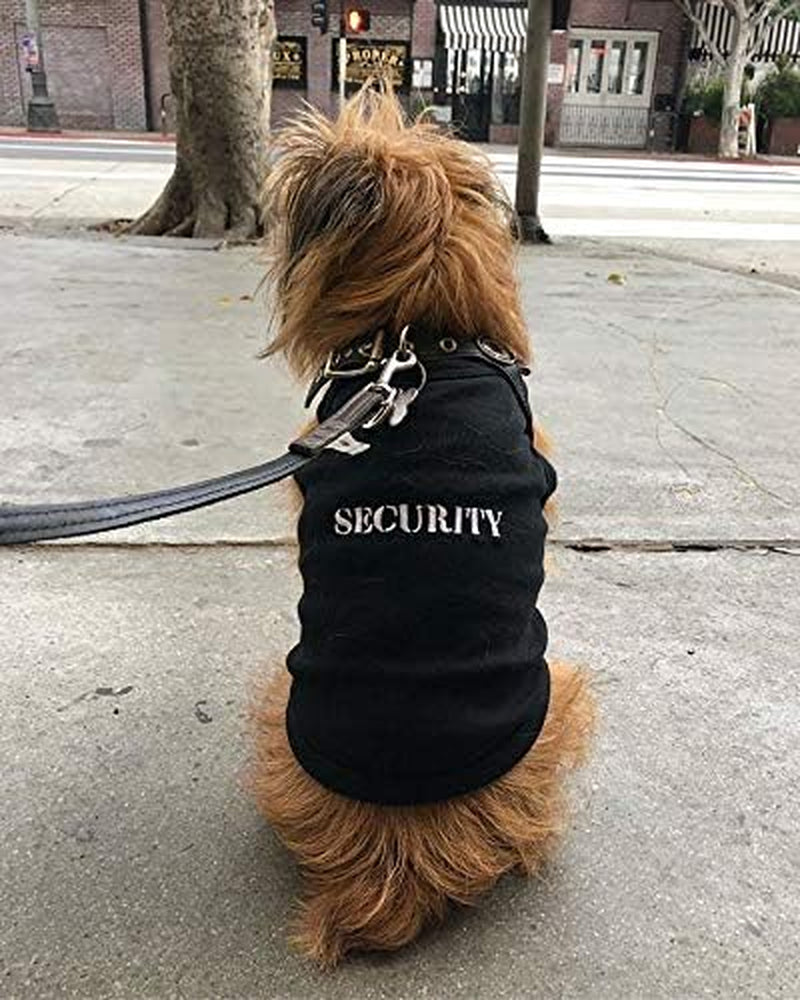 Dog Cat Security Tee Shirt Embroidered T-Shirt, L